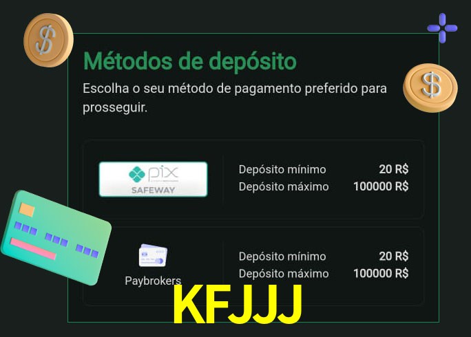 O cassino KFJJJ oferece uma grande variedade de métodos de pagamento